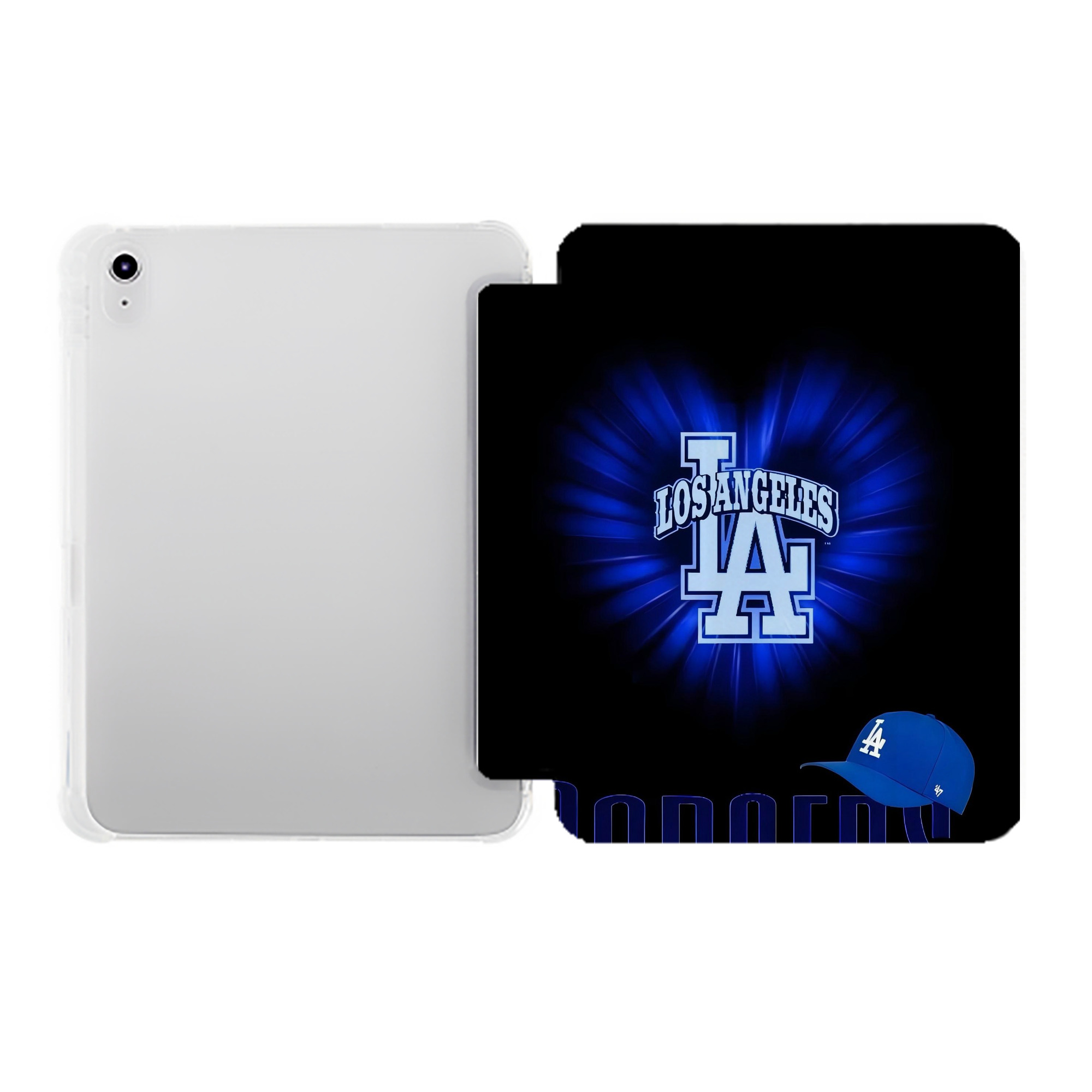  Premium Tri-Fold PU Leather & Silicone IPad Case With Pencil Slot – Fits 9.5,10.5,10.9 – Adjustable Stand, Slim, Protective